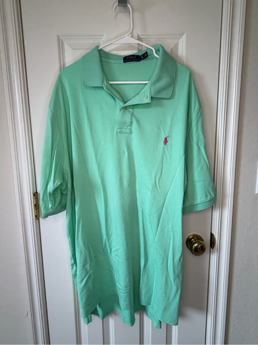 Polo by Ralph Lauren Seafoam Green Classic Cotton Polo size xlt/tall/long
